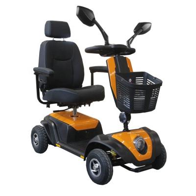 China PE0605C Elderly Displacement High Rear Size Large 10 Inch Wheels Electric Mobility Scooter With Rear View Mirror For 255*80 for sale