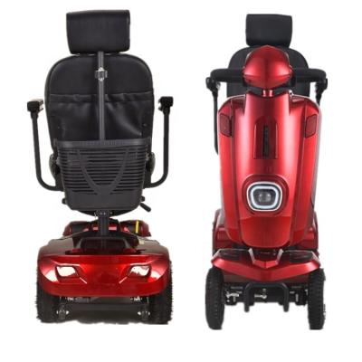 China Unisex Quick And Convenient Travel Powered Wheelchair Electric Four Wheel Scooter (Scooter) With Seat for sale