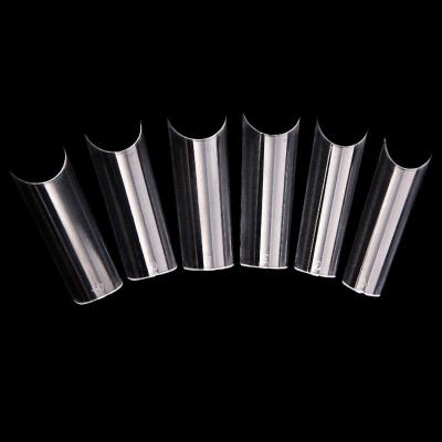 China Wholesale Easy Apply.popular Extra Long Straight Artificial Nail Tips XL Square C Curved Nail Tips for sale