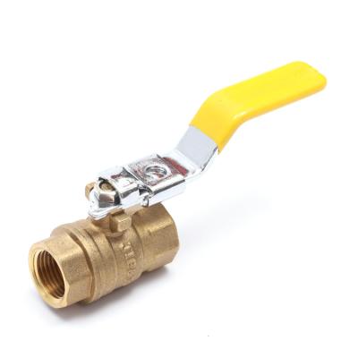 China High Quality Brass General Chinese Lockable Handle Manufacturer Caliber Ball Valve For Gas for sale