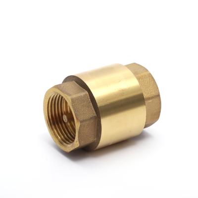 China PVC General Shaft Threaded 2 Inch Brass Two Way High Pressure Vertical Spring Water Check Valve 1/2-4 Inch Sanitary for sale