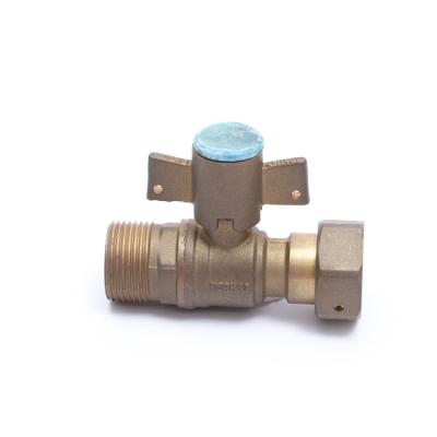 China COEM and DOM Customized General Brass Forging Water Meter Ball Valve for Kitchen for sale