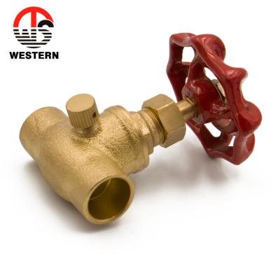 China General Plumbing Brass Water Stopcock Valves With Drain Cut Cock for sale