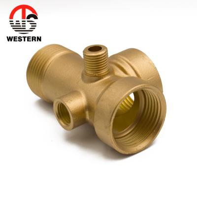 China HPb582A/HPb57-3/CW617N/C37700 Manufacturers Brass Pipe Fittings Threaded 5 Way Connector Water Pump Pipe Fittings For Water Pump Tanks for sale