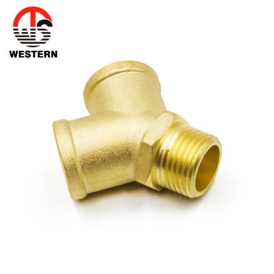 China HPb582A/HPb57-3/CW617N/C37700 Custom 3 Way Hose Y Tuebe Tee Type Hydraulic Forged Brass Hose Tube Coupler Water Pump Fitting for sale