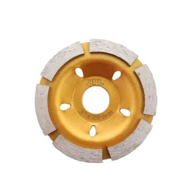 China . Wholesaler 4 Inch Granite Diamond Grinding Cup Wheel High Speed ​​Straight Smooth Edge for sale