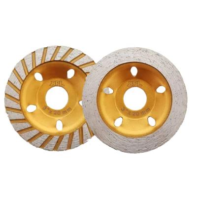 China . High Speed ​​Smooth Edge 80mm Turbo Straight Diamond Grinding Wheel Cup For Polishing Granite for sale