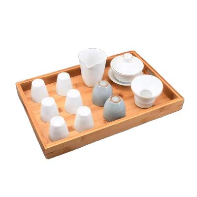 China Sustainable Sale Bamboo Tea Hot Serving Tray Different Shape for sale