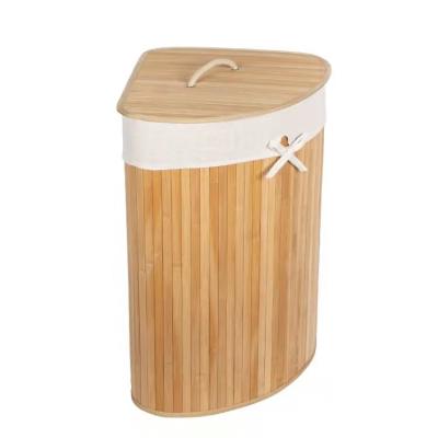 China Stored Foldable Style Laundry Basket Home Biodegradable Bamboo Laundry Basket for sale