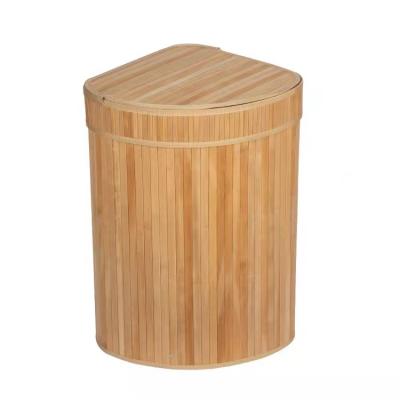 China Foldable Strong Bamboo Laundry Basket Stored Large Laundry Basket Fabric Wash Laundry Basket New for sale