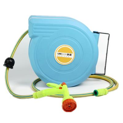 China Adjustable Automatic Rewind Garden Plastic Wall Mounted Water Hose Reel for sale