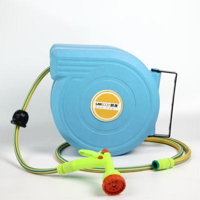 China Flexible Retractable Water Hose Reel Plastic Garden Hose Reel for sale