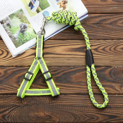 China Stocked New design Reflective PP Double Leashes Pet Dogs Chain Traction Rope Leads for Running Free Hands Rope Chain for Large Dog for sale