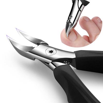 China Professional Fast Shipping Manicure Set Stainless Steel Nail Cuticle Nipper For Thick Nails Finger and Toenails Inveterate for sale