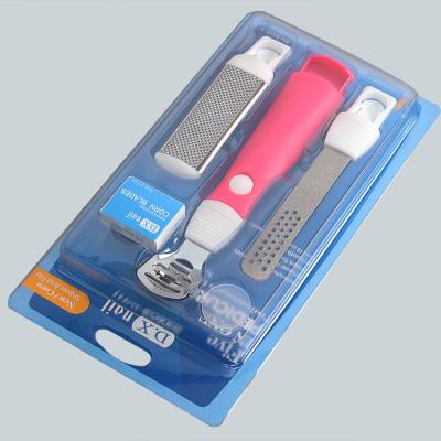 China Wholesale High Quality Three In One Stainless Steel Foot Scraper Remove Dead Skin for sale