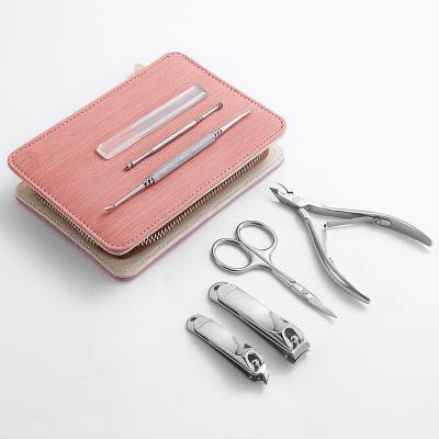 China Finger Nail Clippers 7 Piece Stainless Steel Cutter Nail Care Kit Manicure Set for sale