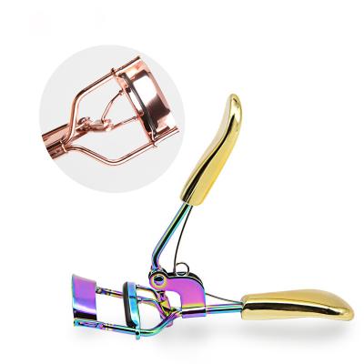 China Beauty Care Makeup Tools Eco-friendly Beauty Tools Rose Gold Mini Eyelash Curler for sale