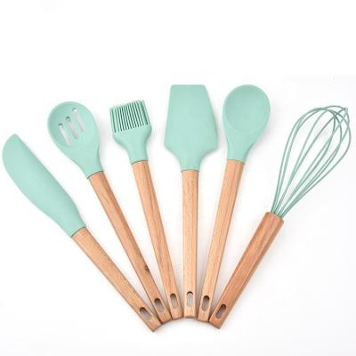 China Viable Spatula Set For Cookware Kitchen Tool Silicon Kitchen Accessories Non-Toxic Non-Toxic Utensils Cooking Utensil Set for sale