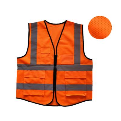 China Custom Hi Strength Safety Reflective Jacket Vest Workwear Safety Reflective Vest for sale