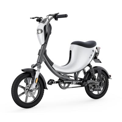 China 14inch Metal Folding E-Bike Metal Motorcycle 48v 400w Fast Electric Bicycle 12.5Ah City Electric Bikes With Smart BMS App for sale