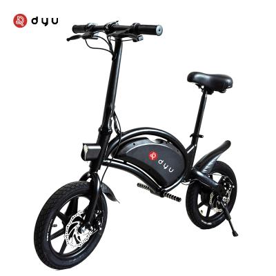 China Steel 2021 DYU D3F 14 inch small wheel portable folding electric scooter bicycle for sale