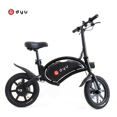 China 2021 New Model 2 Metal Wheels DYU D3F Mini Folding Electric Bike 14inch E-Bike Electric Bikes for sale