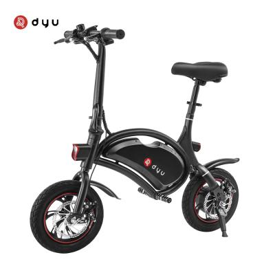 China DYU D1F Electric Detachable Folding 250w Lithium-ion Battery Lady's City Bike Electric Bicycle City Bike MINI TYPE E-Bike for sale