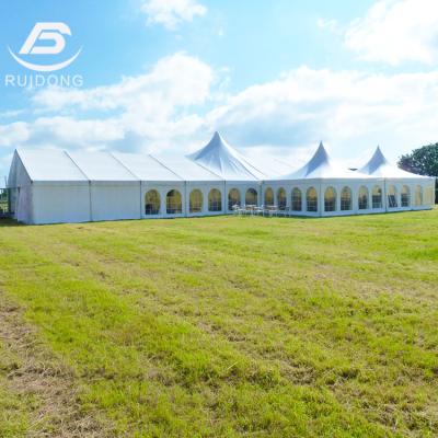 China Aluminum Luxury Huge Marquee Party And Events 200 Waterproof Transparent Custom People UV Resistance Outdoor Stretch Wedding Tent for sale