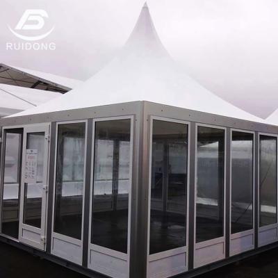 China Cheap outdoor UV resistance 6x6m pogada wedding tent for wedding accommodate 80 people for sale