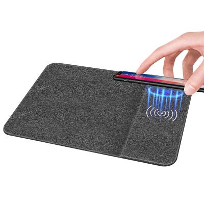 China Water Resistance OEM Rectangle Waterproof Mouse Pad with Fast Charging 10W Wireless Charger for sale