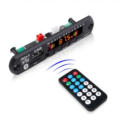 China Electronic Equipment Radio 5.0 5V 12V MP3 Car USB TF FM Radio Module Color Screen Audio MP3 Player With Remote Control for sale