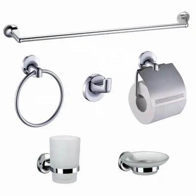 China Modern Sanitary Ware Set Zinc Alloy Chrome Bathroom Accessory for sale