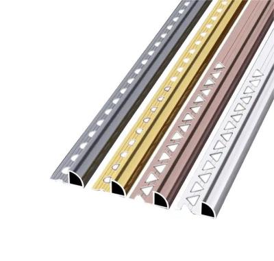 China Outside Aluminium Tile Strip Profile Corner Edge Tile Trim Decoration for sale