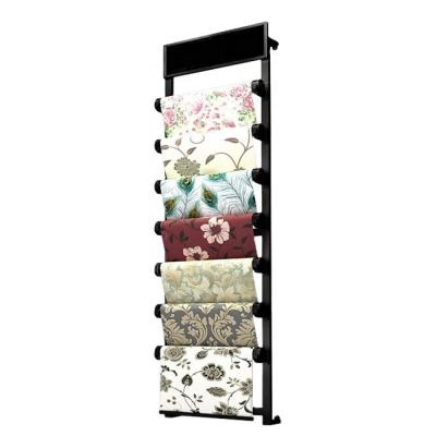 China Wallpaper Floor Standing Giant 200cm Height Metal Material Wallpaper Rack Wall Sticker Display Rack For Hanging Items for sale