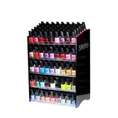 China Various Shape Nail Polish Countertop 45cm Size Acrylic Material Nail Polish Display Stand for sale