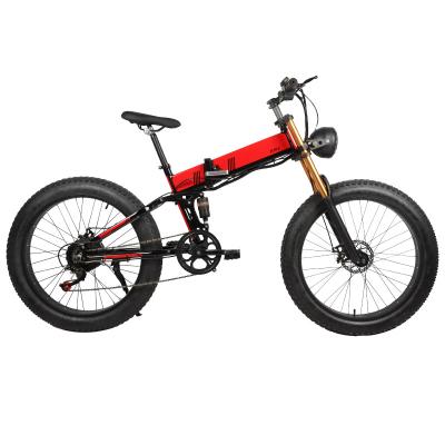 China New Foldable 2022 Electric Mountain Bike Lithium Battery Moped 26 Inch Electric Adult Off Road Bike for sale