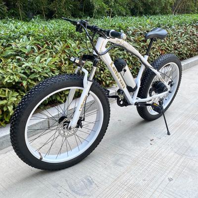 China fat tire 48v 350w 500w ebike aluminum alloy electric fatbike electric mountain bike mtb for sale