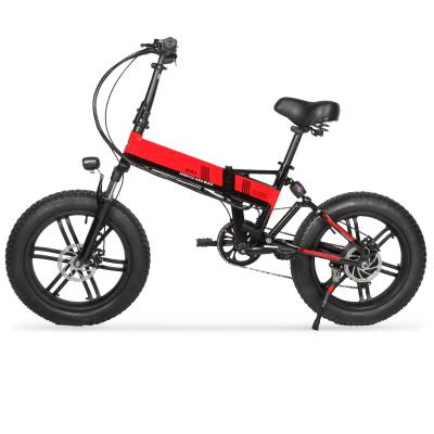 China Foldable Fat Tires 350W 4.0 20 Inch Folding Lithium Battery Electric Bike 48V 60V Long Strength Off Road Electric Bicycle for sale