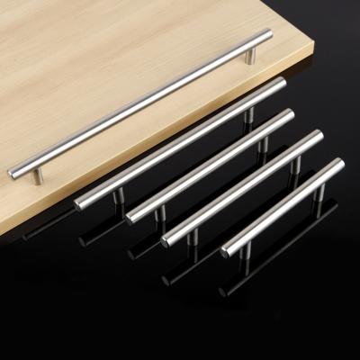 China Modern Minimalist Wardrobe Cabinet Drawer Door Handle Furniture Hardware Extension Handle Modern Small Stainless Steel Handle for sale