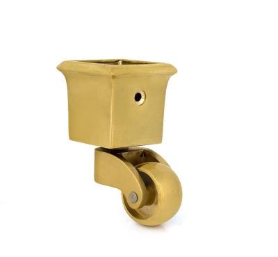 China Modern Copper Casters Wheels Copper Furniture Casters Stable Quality Furniture Hardware Accessories for sale