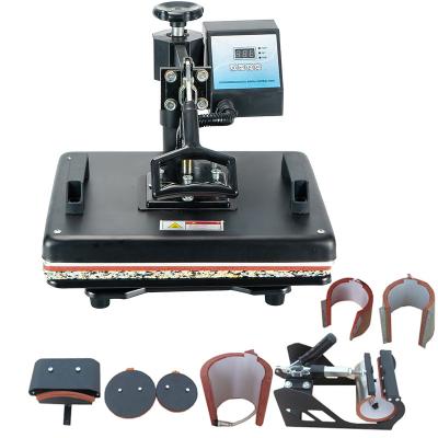 China aiboer 3D Sublimation Machine hat printing 8 1 combo heat press machine for sale