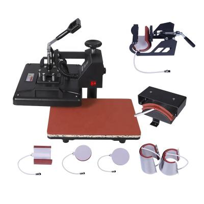 China cloths printer multicolor heat press machines 8 en 1 for t shirt cap and mug for sale