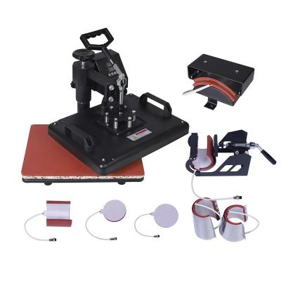 China aiboer 3D Sublimation Machine combo heat press machine 8 1 for t shirt mug for sale