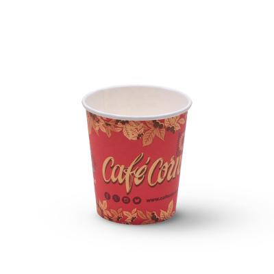 China 100% Eco-friendly Paper Cup Sleeve 8oz-16oz Paperboard Coffee Cup Sleeves 12oz Custom Paper Cups For Vending Machines for sale