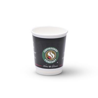 China DOUBLE coffee cups wallpaper coffee cup wall paperboard sleeves_double with lids_takeaway coffee cups wholesale for sale