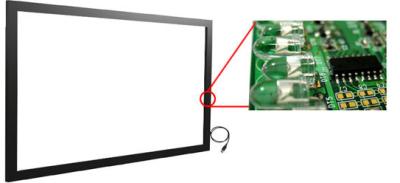 China 49“ Hoog - kwaliteits Infrarood Touch screen, Multi de Aanrakingskader van IRL, het Touche screenbekleding van IRL Te koop