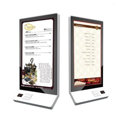 China 32 Zoll-an der Wand befestigter Touch Screen Kiosk-Nahrungsmittelselbstservice-Kiosk Bulit in Positions-System zu verkaufen