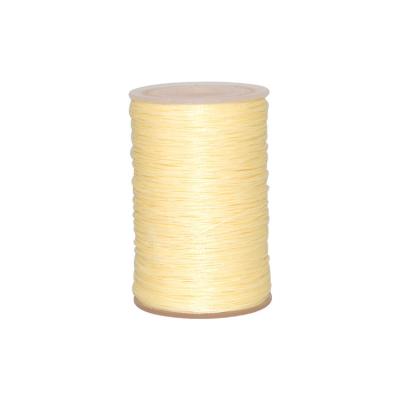 China Abrasion-resistant colors 0.45mm 0.55mm 0.65mm 100% polyester materials bondi waxed sewing threads for leather bags for sale