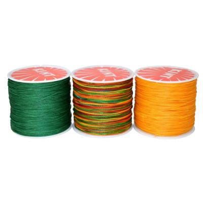 China Abrasion-resistant 0.45mm 0.5mm 0.6mm 100% Polyester Round Waxed Thread For Hand Sewing Leather Shoes for sale