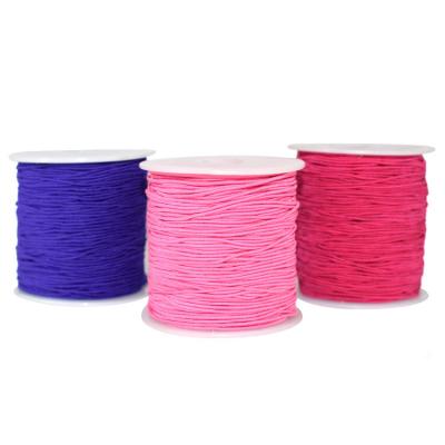 China 100m elastic core-rotating rubber elastic yarn 0.8mm small volume for weaving for sale